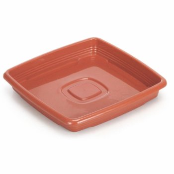 Prato Vaso Quadrado Cerâmico 13,3 cm