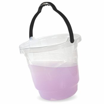 BALDE 18 LTS COM ALCA PLASTICA-TRANSP.