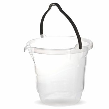 BALDE 13,5 LTS COM ALCA PLASTICA-TRANSP.