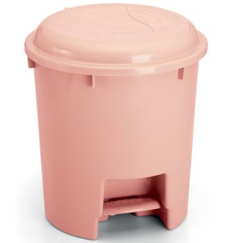 LIXEIRA REDONDA COM PEDAL  Colorida  14 L