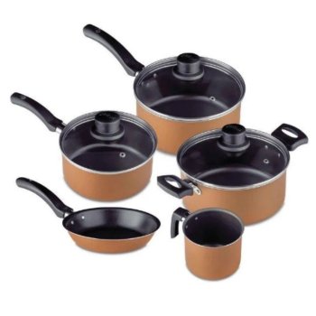 Conjunto De Panelas Perfect  Antiaderente 5 Peças Cobre  Eirilar