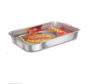 Assadeira alta 03 com grelha de aluminio polido Eirilar